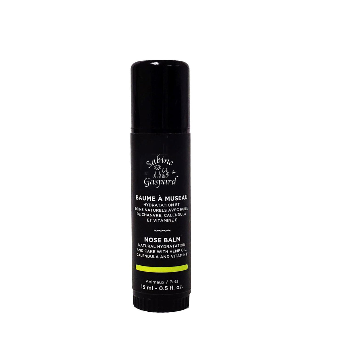 Baume à museau avec l'huile de Chanvre, Calendula et Vitamine E 15 ml