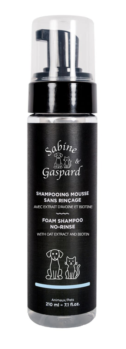 Shampooing Mousse sans rinçage avec Extrait d'Avoine et Biotine