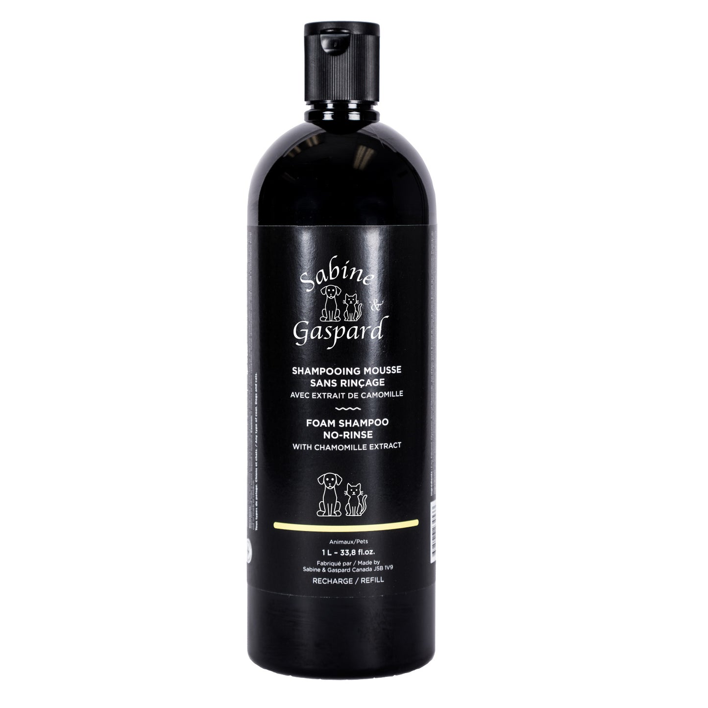 Shampooing Mousse sans rinçage avec Extrait de Camomille